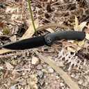 XIPHIAS Flipper Pocket Knife - 3.5" D2 Steel Blade, G10 Handle, EDC Folding Knife for Camping/Hiking | Compact Design & Pocket Clip | XBJ2207-1 (Black)