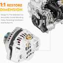Alternator for Honda Civic & Acura EL 2001 2002 2003 2004 2005 L4 1.7L, AMT0125 A5TA7091 A5TA7191 31100PLMA01