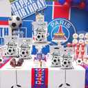 7 x Soccer Goodie Bags Party Favors, Soccer Gift Bags, 50 Pcs Soccer Snack Bags for Team Goody Snacks Candy Treat Bag Football Party Decorations Birthday Theme Supplies Gifts for Kids Games Sports Events