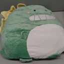 Soft Flat Dinosaur Plush Hugging Pillow Cute Green Dinosaur Stuffed Animal Dino Plushies Toys Kids Dino Anime Cushion for Birthday, Valentine's Day, Christmas...16.5 Inch