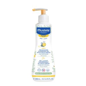 Mustela Baby Nourishing Cleansing Gel Hair & Body Wash for Dry Skin - with Natural Avocado, Cold Cream & Beeswax - 10.14 fl. oz.,EXP 11/2027