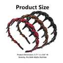 3 Pack Vintage High Cranium Artificial Pearl Hairbands for Women Girls, Elegant Beaded Non-Slip Headbands with Teeth, Hair Accessories for Wedding, Party, Daily Wear