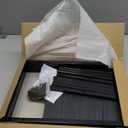 BYFU 3 Tier Bathroom Storage Open Shelf, Freestanding Metal Corner Storage Rack Shelving Unit for Bathroom Kitchen Living Room Hallway, Black