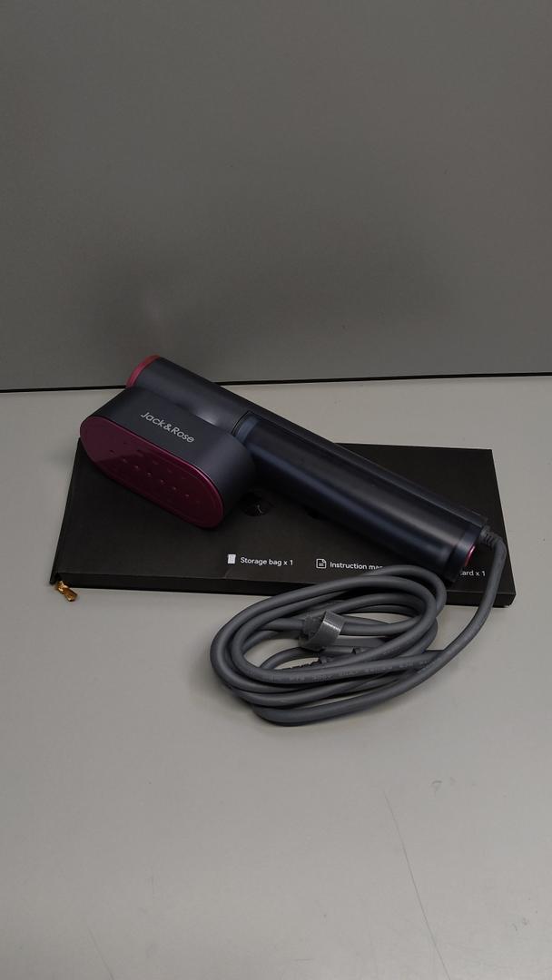 Jack ＆ Rose Travel Steamer for Clothes,100-220V Portable Iron,15s Heat Up,Steamer ＆ Iron 2 In 1, Travel Size,Large Ceramic Heat Panel,for Global and Europe