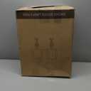 32" Tall Table Lamps Pack of 1 - Bedside Lamp with Fabric Shades - for Bedroom and Living Room with USB and Nightlight - Perfect for Nightstands and Bedrooms - Bulbs Included