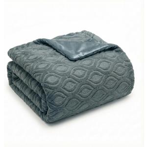 Horaldaily Solid Color Grey Faux Fur Throw Blanket 50x60 | All Season Using Ultra Soft Fuzzy Plush Cozy Non-shedding 3D Textured Blanket for Couch Sofa Bed, Ideal Gift for Kids Adults