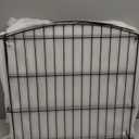 INJOPEXI Garden Fence 12 Panels 23.6ft (L)24in (H) Decorative Garden Fences with 11 Fence Panels + 1 Gate Rustproof Wire No Dig Garden Fence Animal Barrier Fencing for Outdoor Backyard Patio - Black