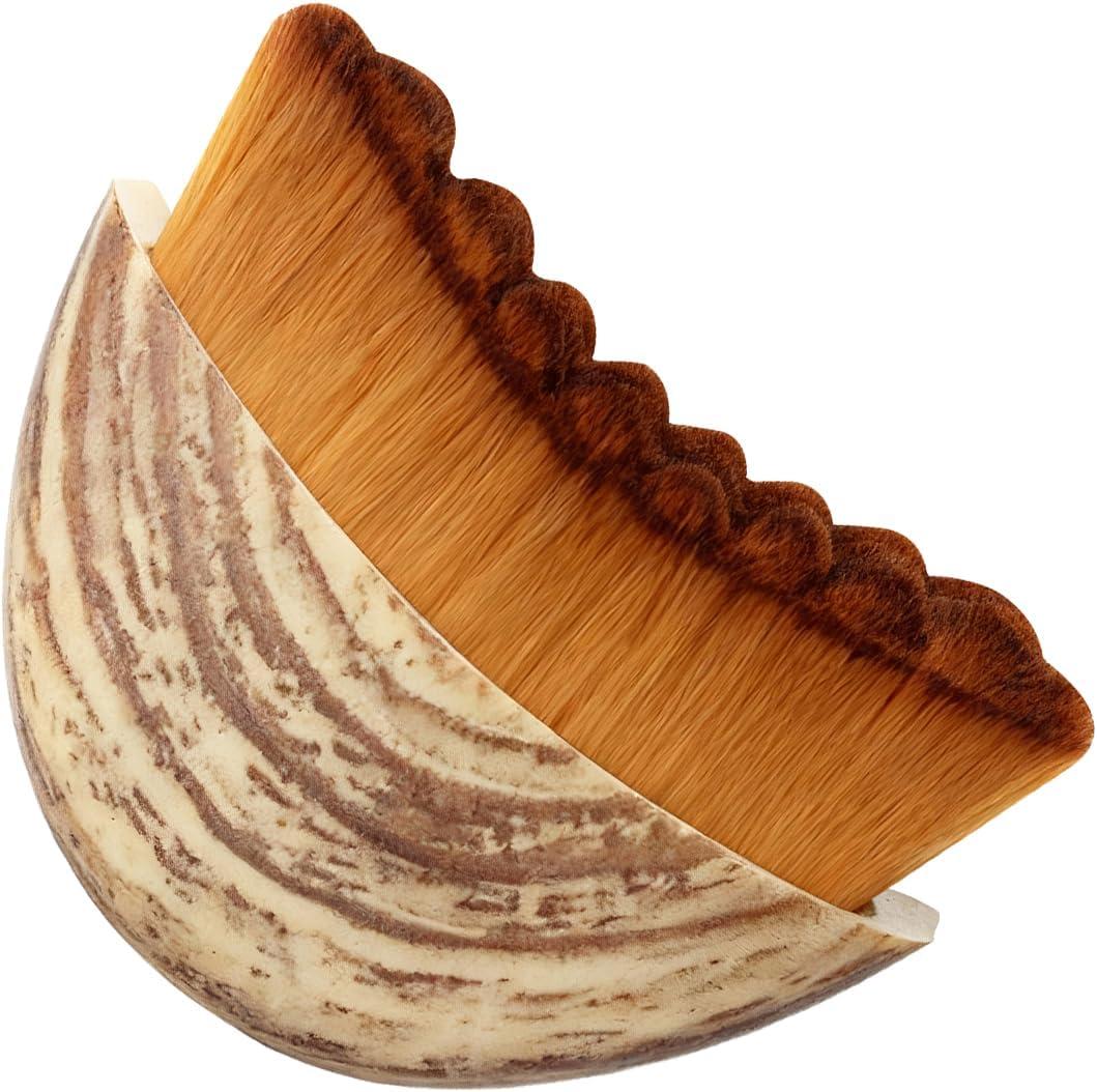 Trazzo Lymphatic Contour Face Brush, Dry Facial Brush for Lymphatic Drainage  Soft Bristles for Face Sculpting, Puffiness Reduction & Natural Glow
