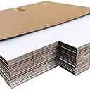 50 Pack, Wonfer Letter Size Corrugated Mailer, 11 1/8 x 8 5/8 x 2'', Easy-Fold Shipping Box, White,Height Adjustable,Literature Mailer,Comic Book Mailer