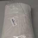 Yimobra Memory Foam Toilet Bath Mat U-Shaped, Commode Contour Rug, Soft and Comfortable, Super Water Absorbent, Non-Slip, Thick, Machine Wash Bathroom Commode Contour Rug, 24 X 20 Inches, Cream