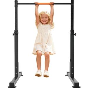 Safly Fun Gymnastics Bar for Kids 3-7 Years Old| Sturdy Steel Home Gym, Adjustable Height with Anti-Slip Base, Easy Assembly