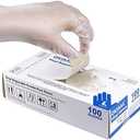 Pack of 2 OKIAAS Disposable Gloves M, Food Safe | Latex-Free and Powder-Free Clear Vinyl Gloves for Cooking, Food Prep, Household Cleaning | Medium,100 Counts/Box