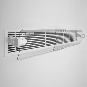WITFORMS CENTRAL Adjustable AC Air Deflector - 360 Rotatable - Extends 24" to 43" Length - Fits Most Standard Central Air Vents - Transparent Design - Measure Before Purchase