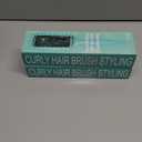 Evercomb Curl Defining Brush for Curly Hair - Detangling & Styling with Lightweight Ergonomic Nylon Bristles, Enhance Curls, Reduce Frizz/Breakage for Women (Green Black), Pack of 2