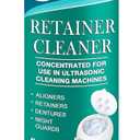 Ultrasonic Retainer Cleaner Solution Concentrate - Ultrasonic Denture Cleaner for Ultrasonic Machines - Cleans Mouthguards, Invisalign, and Nightguards - Updated Formula (Mint) (8 Ounces)
