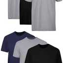 Hanes Mens Undershirt Packs, Stay-Tucked Soft Cotton Undershirts, Best Undershirts for Men, White/Black/Asstd Multipacks, 6 Pcs