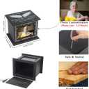 Wooden Urn Box for Ashes Cremation Urns for Human Ashes Adult Male or Female, Memorial Keepsake Urns with Photo Frame, Funeral Casket for Men Women, Burial Urn for Adults Up to 200 IBS-Wing