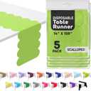 Lime Green Scallop Table Runner