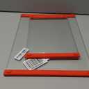 2PCS Glass Cutting Board with Silicone Grip, 80% Stronger Shatter Resistance and Slip Resistance,No Scratches/MicroplasticFree,Dishwasher Safe, Non Toxic Chopping Board for Kitchen (Red)