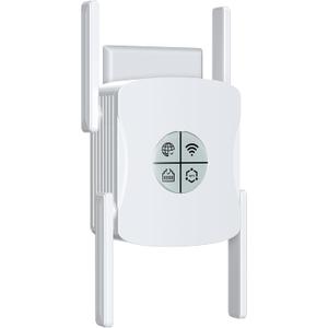 2400Mbps WiFi 6 Extender Signal Booster - 10K Sq.Ft Coverage w/ 5X Faster Internet Booster for Home & Outdoor | 5GHz Dual-Band Wireless Repeater with Ethernet Port, 4 Antennas Long Range for Router