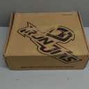 IRON JIA'S Motorcycle Shoes for Men, Anti-Slip Breathable Street Casual Motorcycle Riding Boots with Side Zipper, Ankle Support, Shift Pads Black, Size 12