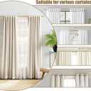 "Gold Wrap Around Industrial Curtain Rod, 72-144 Inches Adjustable, 1-Inch Diameter, Indoor and Outdoor Use"