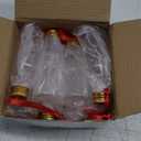 Patelai 18 Pcs Christmas Drink Balls Clear Shot Glass Ornaments Xmas Tree Fillable Ornaments Plastic Xmas Water Bottle Bulbs for Holiday Party Decorations(Bell,50 ml)