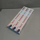 3 x Glitter HTV Heat Transfer Vinyl, 12" x 5ft, for Cricut & Silhouette Cameo, Iron on Vinyl for T-Shirts & Gifts (Black)