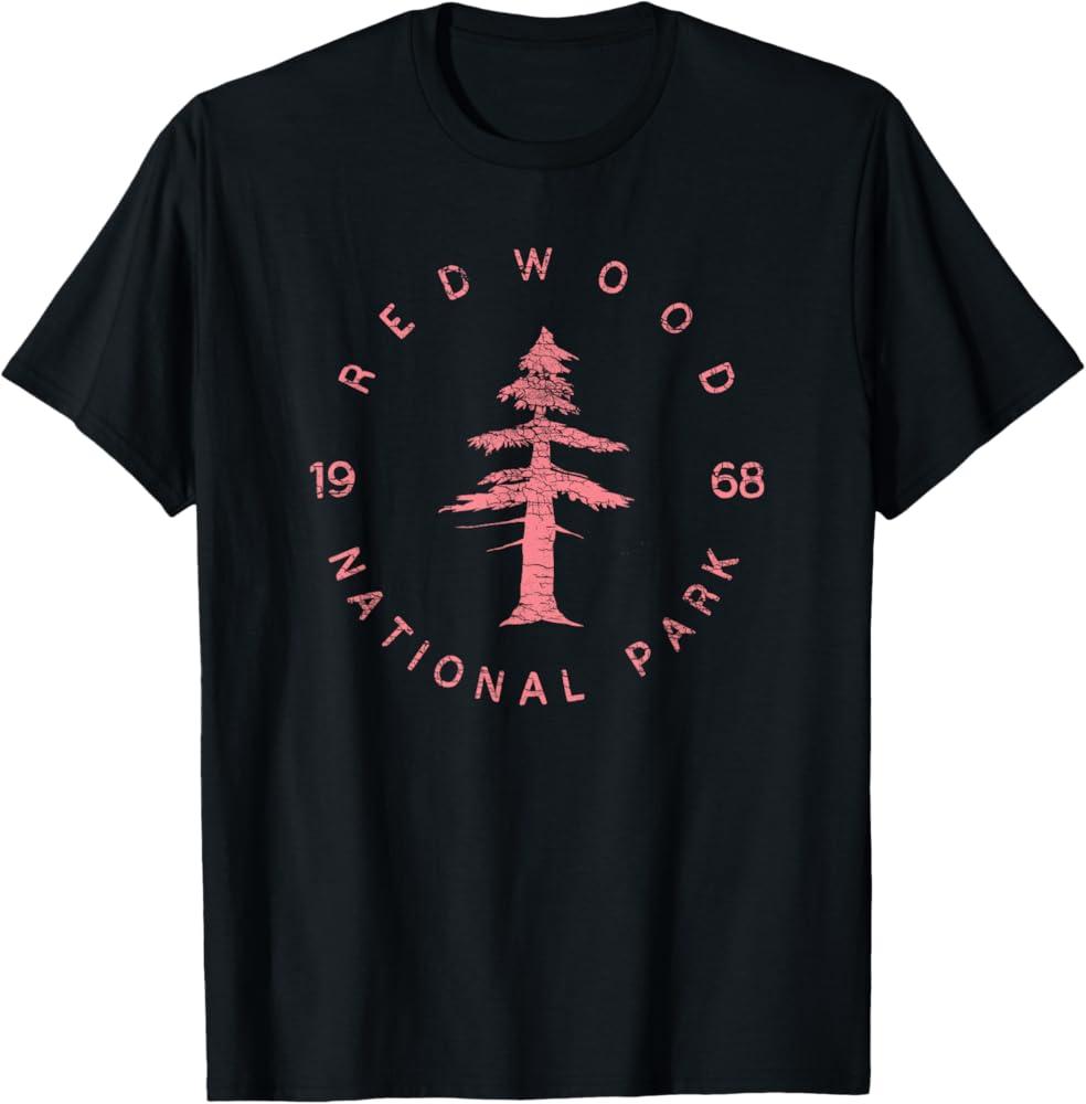 Redwood National Park Shirt Redwood Forest T-shirt US Parks T-Shirt, Size: XS