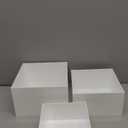 Acrylic Dessert Stand,Buffet Risers, Food Risers, Multi-Purpose Cake Stand for Parties, Weddings, Birthdays, Catering, Jewelry,Collectibles (White, 6"x7"x8")