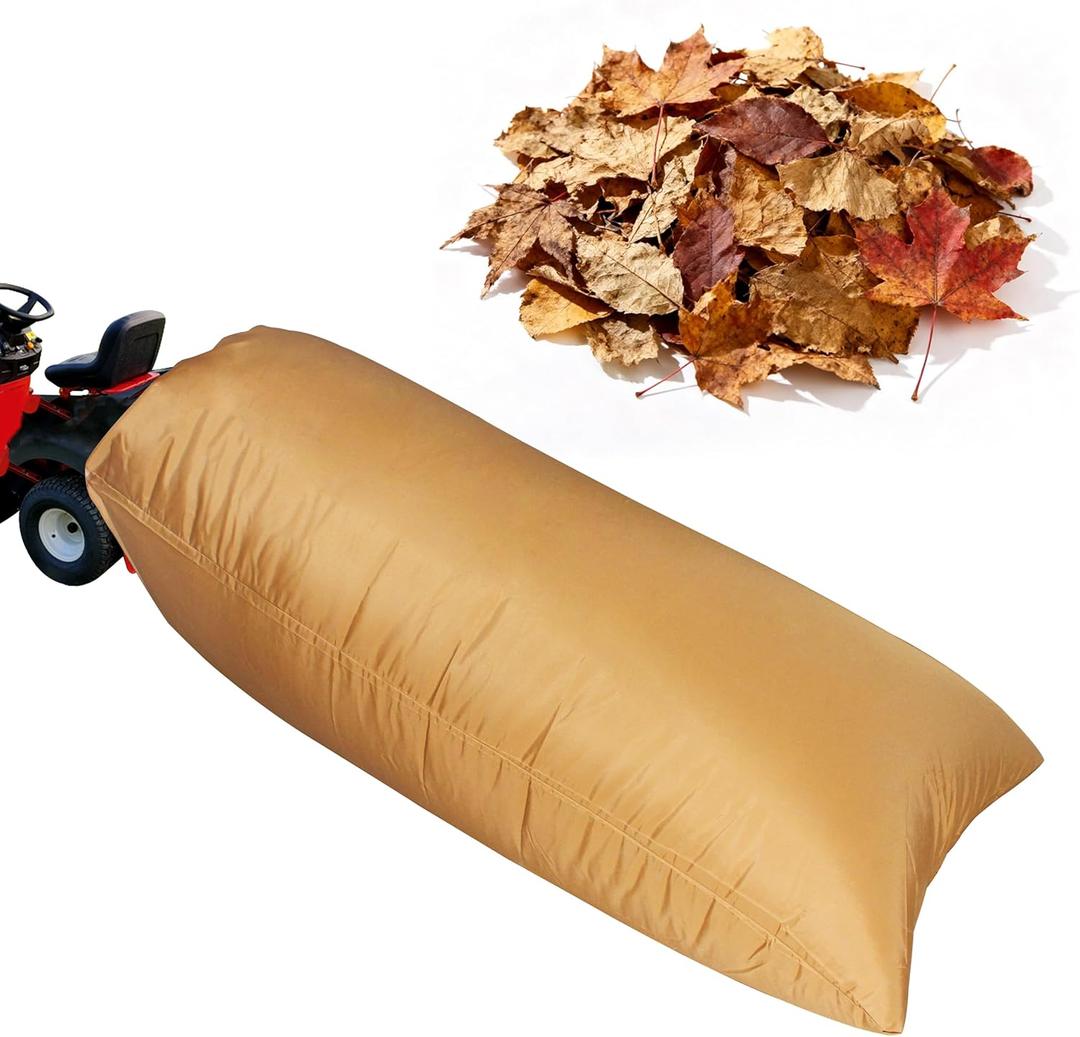 Large Lawn Tractor Leaf Collection Bag with Large Capacity Compatible with Ride-in Lawn Mowers-Two Bags Material Collection Systems,97 inch ST95000 Fast Opening Leaf Bags