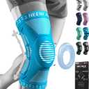 NEENCA Professional Knee Brace for Women/Men, Knee Support with Patella Pad & Side Stabilizers, Compression Knee Sleeve for Knee Joint Pain, Meniscus Tear, ACL, PCL, Runner, Workout - FSA/HSA Approved (XXX-Large, Gem-Blue)