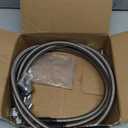 6AN 52 Transmission Cooler Hose Line Kit, Compatible with GM Chevy Ford GMC Buick Cadillac Cars and Trucks Replace#TH350 TH400 700R4 Stainless Steel Braided Lines