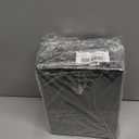 6 Pack Mini 3 Ring Binder Fits 5.5'' × 8.5'' Paper Size, 1 Inch Junior Round Ring Binder with 2 Clear Pockets, Small Black Binders for Home, School & Office, Holds A5, Half Letter Size Paper