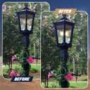 4 Pack Gas Mantles for Outdoor Gas Lamps Preformed Gaslight Mantles for Lamp Post, White
