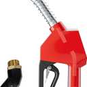 1" NPT Automatic Fuel Nozzle Auto Shut-Off Fuel Nozzle High Flow Car Fuel Filling Nozzle Used for diesel,gasoline,kerosen (Red 1" Fuel Nozzle, Swivel, 1 Inch)