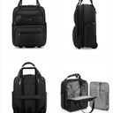 LUGGEX Underseat Carry On Luggage with Wheels, UDK Stylish Lightweight Under Seat Luggage, Soft Sided Personal Item Suitcase for Short Trip (UX-Core, All Black, 16 Inch)