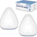 2-Pack Replacement Full Face Cushions Compatible with Original AirFit F20 AirTouch F20, Innovative Design for Secure Sealing and Nose Pressure Reduce, CPAP Supplies Accessories, L