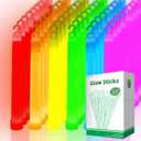 96 Ultra Bright Large Glow Sticks with 96 Black PE String, Multi Use Colorful 6 Inch Glowsticks for Parties, Camping, Emergency Glow Sticks For Blackout, Long-lasting Lighting Waterproof and