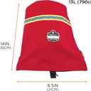 Ergodyne Arsenal 5082 Fireman's SCBA Respirator Firefighter Mask Bag for Air Pack with Drop Down Access for SCBA Mask,Red