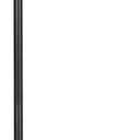 24 Inch Cane Bolt Gate Drop Rod Heavy Duty Gate Hardware, Gate Ground Latch for Wooden Fences, Metal Gates Doors Stopper for Gate Ground, Wrought Iron Gate Latches, Black Finish(1 Pack)