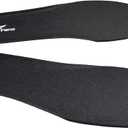 8Fans PU Insoles for Men & Women  Thick & Thin Comfort Shoe Inserts, Shock Absorbing Cushion, Arch Support Insoles for Hunting Boots, Work Shoes & Daily Footwear (Black, US8(Thin)