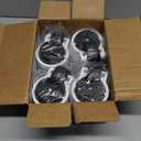 HOLKIE Leveling Casters with Ratchet Handle Design Casters Set of 4 - Total Capacity 2600 lbs - Heavy Duty Industrial Casters with Adjustable Leveling Pads (TD80)