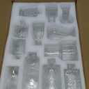 Der Rose Glass Bud Vases Set of 12, Small Bud Vases for Flowers, Rustic Wedding Centerpieces and Home Decor