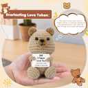 Funny Dad Gifts - Ideal for Dad's Birthday, Father's Day, Easter, Christmas & Valentine's Day | Handmade Crochet Bear(Dad)