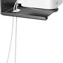 Heavy Duty Steel Floating Shelves, Wall Mounted Shelves for Mini Speaker,Mini Cable Box, Space-Saving Storage Shelf for Living Room, Bedroom & Office (1PCS 5.7" x 4.72")