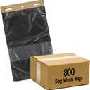 Zero Waste USA - 800 ONEpul dog waste station refill header bags - Dispense 1 bag at a time with our trademarked pull-strap. Designed to fit any dog waste header stations. (8 headers of 100 bags)
