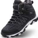 Littleplum Snow Boots for Women-Warm Fur Line Anti Slip Womens Winter Boots-Fashion Ankle Booties Sneakers for Outdoor Hiking (6, Dark Blue)