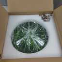Semi Flush Mount Ceiling Light,Green Glass Vintage Ceiling Light Gold Base 12Inch E26 Base, Hallway Vintage Lights for Living Room, Kitchen, Bathroom 1 Light(Bulb Not Included)