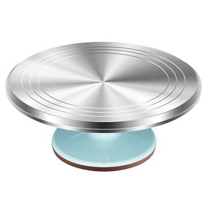 Kootek Aluminium Alloy Revolving Cake Stand 12 Inch Rotating Cake Turntable for Cake, Cupcake Decorating Supplies